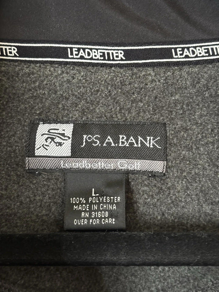 JoS. A. Chaqueta de golf Bank para hombre grande gris polar Leadbetter 1/4 cremallera cortavientos Foto 4 de 4
