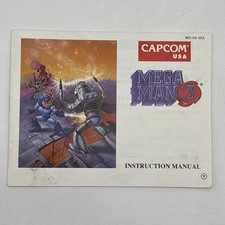 Mega Man 3 NES Original Authentic Instruction...