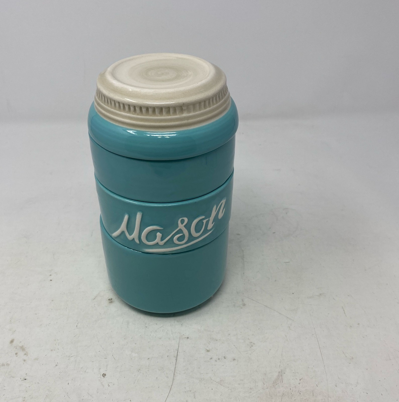 Mason Jar Ceramic Measuring Cups - Stackable Measuring Cups - Measuring Cup Set