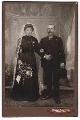 Fotografie Franz Jantzen, Pocking, Hochzeitsporträt eines Paares 