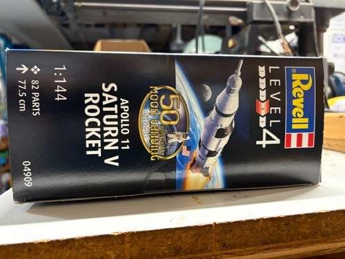 Revell 1/144 Apollo 11 Saturn V Rocket/ Anniversary Moon Landing, New, Sealed - Picture 2 of 5