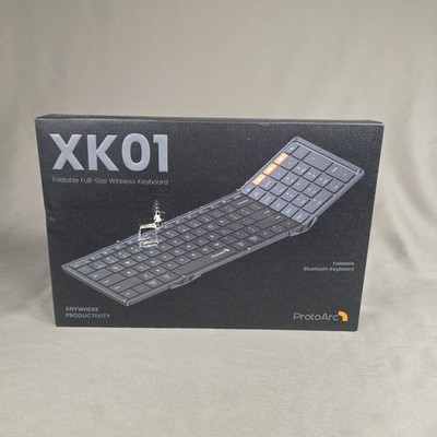 ProtoArc XK01 Foldable Bluetooth Keyboard Black Portable Lightweight Small
