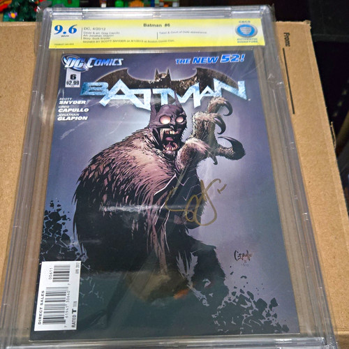 Batman #6 CBCS 9.6 2012 DC Comics Scott Snyder Sig 7008027-AA-003