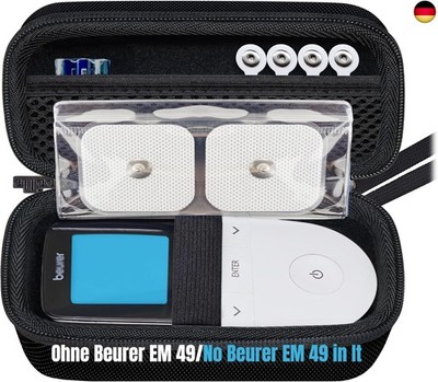 Woollo Tasche Kompatibel mit Beurer EM 49/Beurer EM 59 Heat Digital TENS/EMS