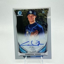 2014 Bowman Draft #BCA-CVA Cameron Varga Chrome Draft Pick Autographs