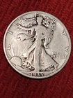 1935-S Walking Liberty Silver Half Dollar Fine Folds of Dress Visible