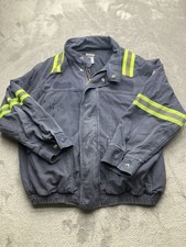 Bulwark FR Men's XL Flame Resistant Blue Bomber Hi Viz Safety Jacket Workwear