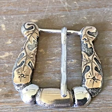 Sterling Silver  Mexico Ranger Buckle 37.5grams ~SB27~ Fits Up To 1 Inch Belts