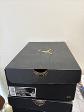 Jordan Shoe Box Black And Gold With Sticker (Box  Only)