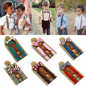 bow tie and suspenders set for toddlers