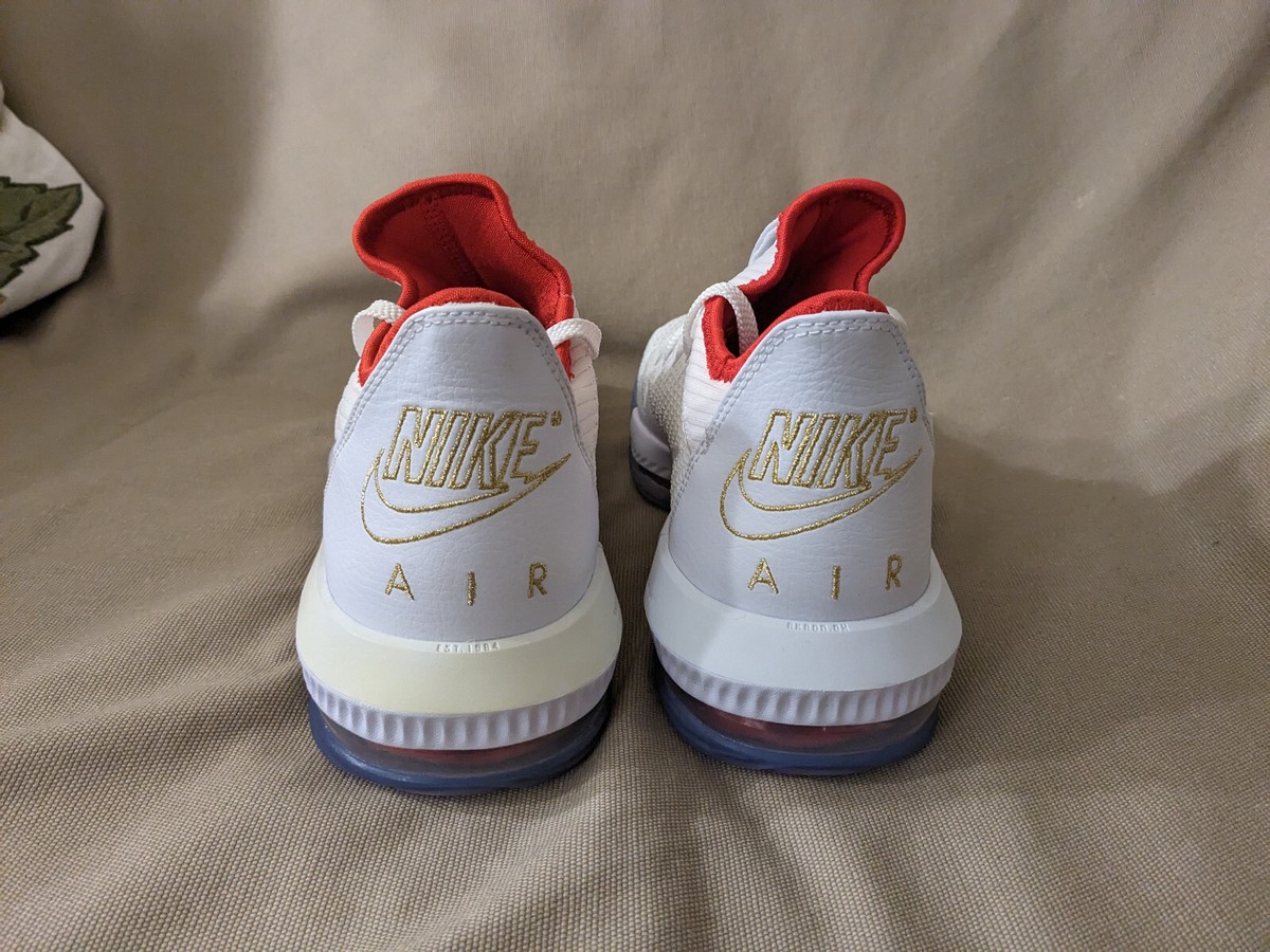 Nike LeBron James 16 Low Draft Night White Ice Gold LBJ CI2668 100