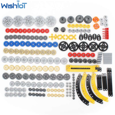 213PCS Gear Set for Technic Assortment Parts (Liftarm, Pins, Axles, Connectors)