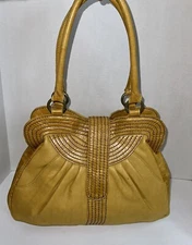 LUCKY PENNY ANTHROPOLOGIE Hobo Slouch Purse Women's Hand Bag Shoulder Yellow