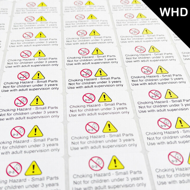 Choking Hazard Warning Labels Stickers Self Adhesive Stickers | eBay UK