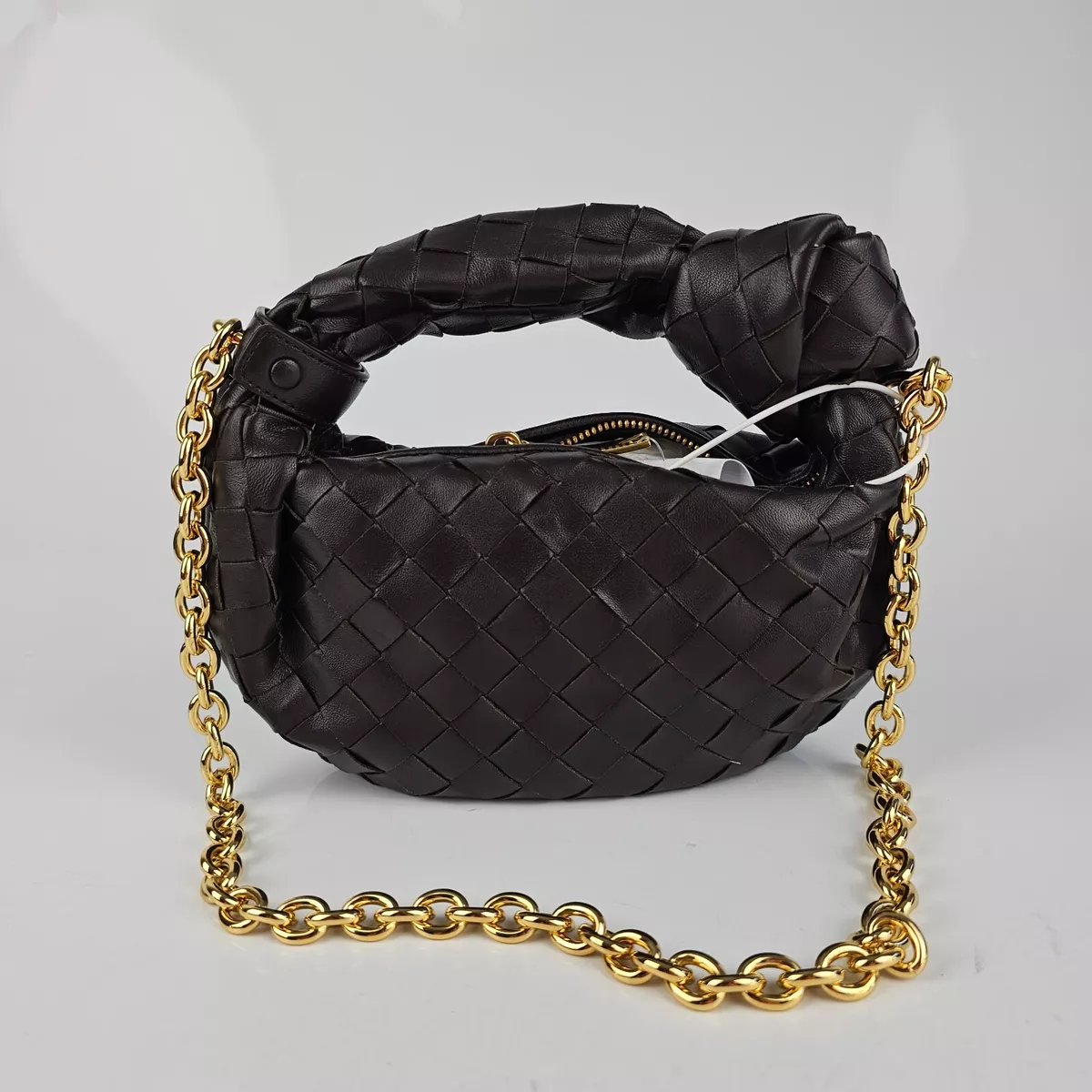 Bottega Veneta Jodie Chain Mini Shoulder Bag in Natural