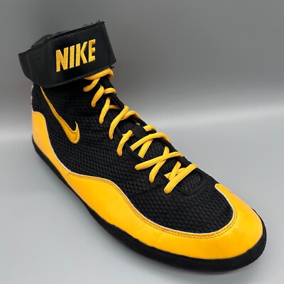 Nike Inflict 3 Ringerschuhe Schuhe 325256-077 schwarz gelb Herren Uk 12 US 13