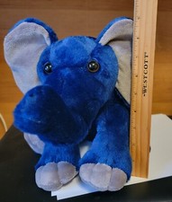 Asian Blue Elephant Destination Nation Stuffed Animal Plush 8  