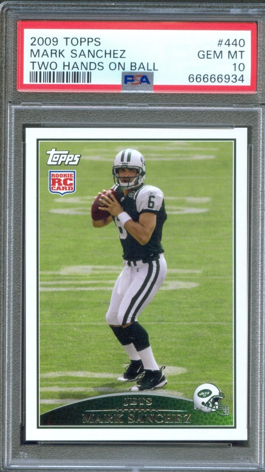 Mark Sanchez Topps #440 Two Hands on Ball