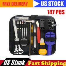 147x Watch Repair Kit Watchmaker Back Case Remover Opener Link Pin Spring Bar