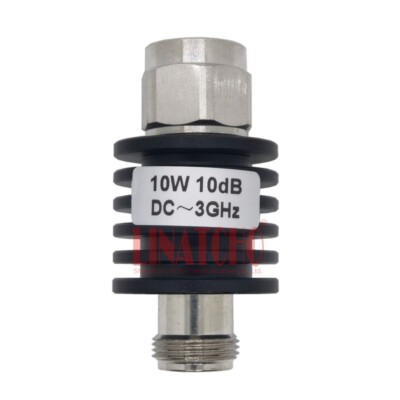 Good Quality 50ohm 10W DC 0-3GHz RF Coaxial N Male and N Female 10dB Attenuator