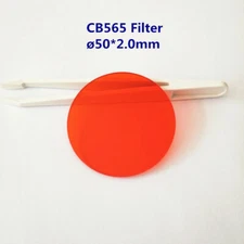 50*2.0mm 565nm Longpass Filter Red Optical Glass CB565 GG570