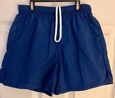 GK NAVY UNISEX CHILD LARGE NYLON JEWELED GYMNAST RED STAR ATHLETIC SHORTS Sz CL