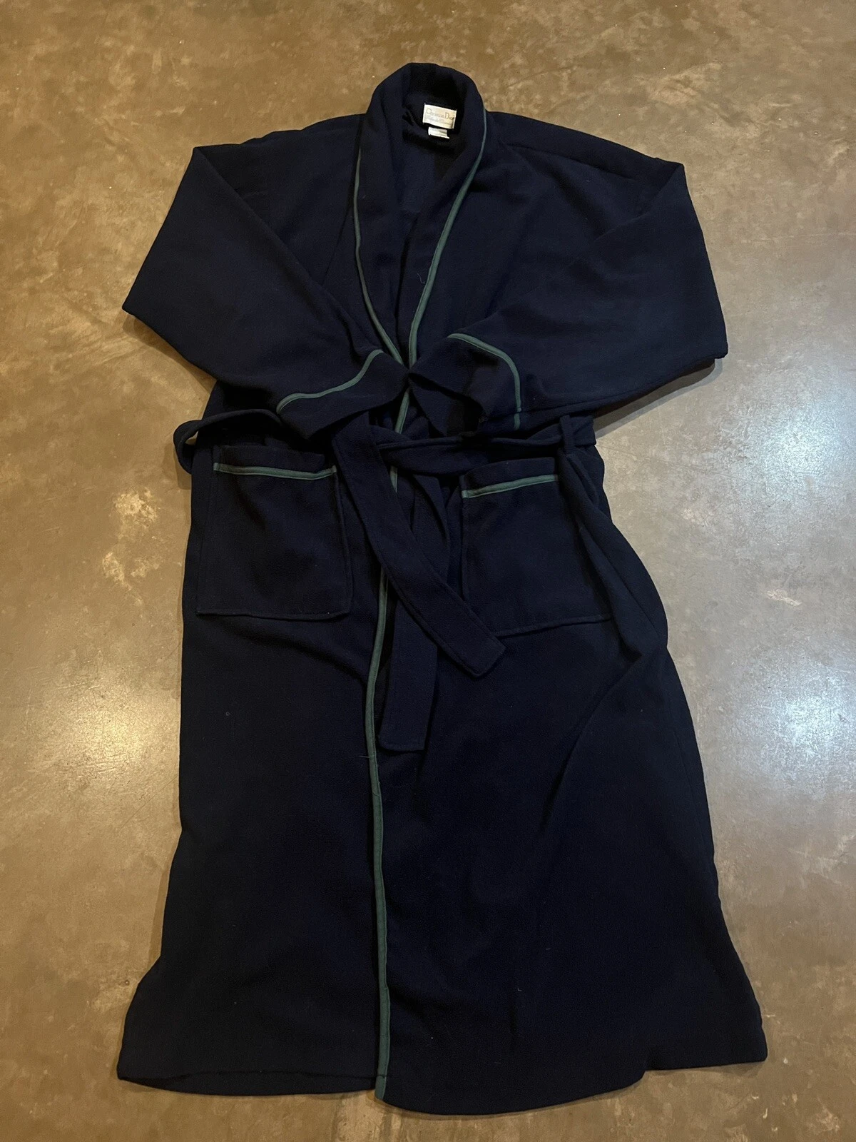 Peignoir Vintage Christian Dior Homme Taille Unique Vintage Années 90 Robe De Chambre Plaid