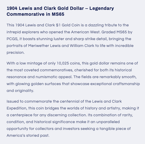 1904 G$1 Lewis and Clark PCGS MS 65 - Picture 3 of 3
