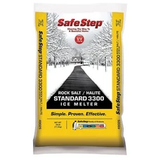 North American Salt SafeStep Rock Salt/Halite Standard 3300 Ice Melter, 25lb
