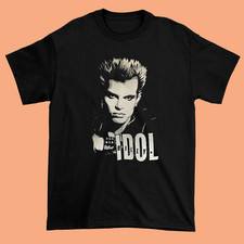 New Billy Idol Singer Men T-Shirt Short Sleeve Black Shirt A291