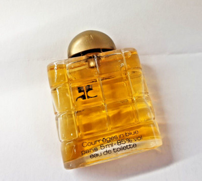 Parfüm Miniaturen - Courreges in Blue -5ml EdT - Vintage Damenduft