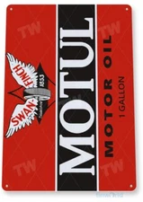 MOTUL MOTOR OIL 11 x 8 TIN SIGN AUTO AUTOMOBILE MECHANIC ADVERTISEMENT