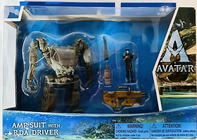 New McFarlane Toys Avatar Amp Suit with RDA Driver World of Pandora