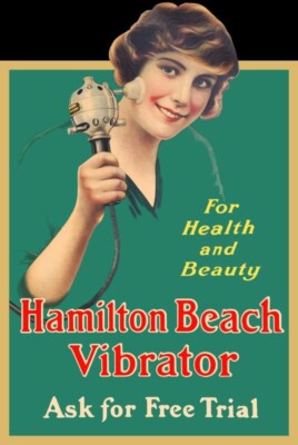 Hamilton Beach Vibrators for Health & Beauty DIECUT NEW Sign 40'' Tall USA STEEL