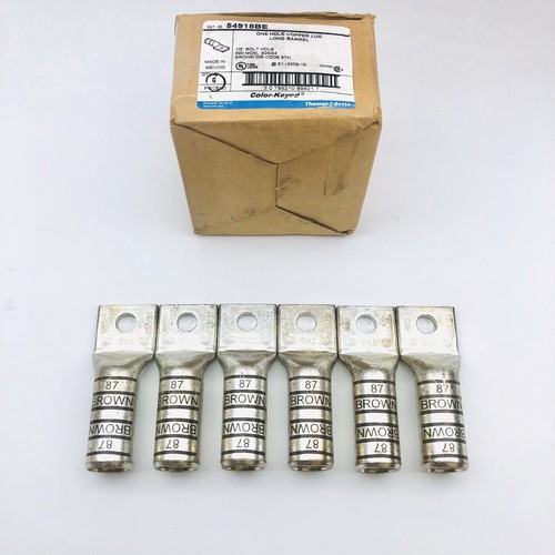 T&B 54918BE 500MCM, 925/24, 1HOLE COP LUG 1/2