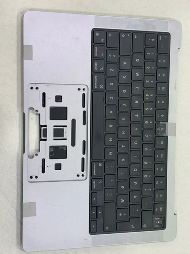 Gris sidéral Keyboard topcase clavier QWERTY NORVEGE Macbook Pro 14" A2442