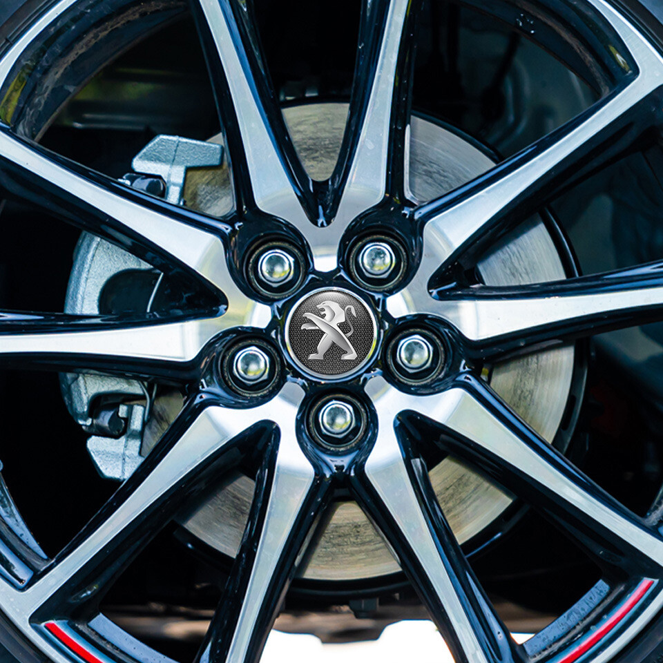 IDGJIGJ 4 Pcs Car Hub Wheel Centre Caps for Citroen Logo 56 mm Rim Cover Emblem Sticker Styling Accessories
