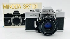 Minolta SRT 101 Camera, Meter works, w/ 45mm lens