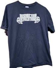 Destruction Evolution Black Band Tee Size L Thrash Metal 2 Sides GI Jams Records