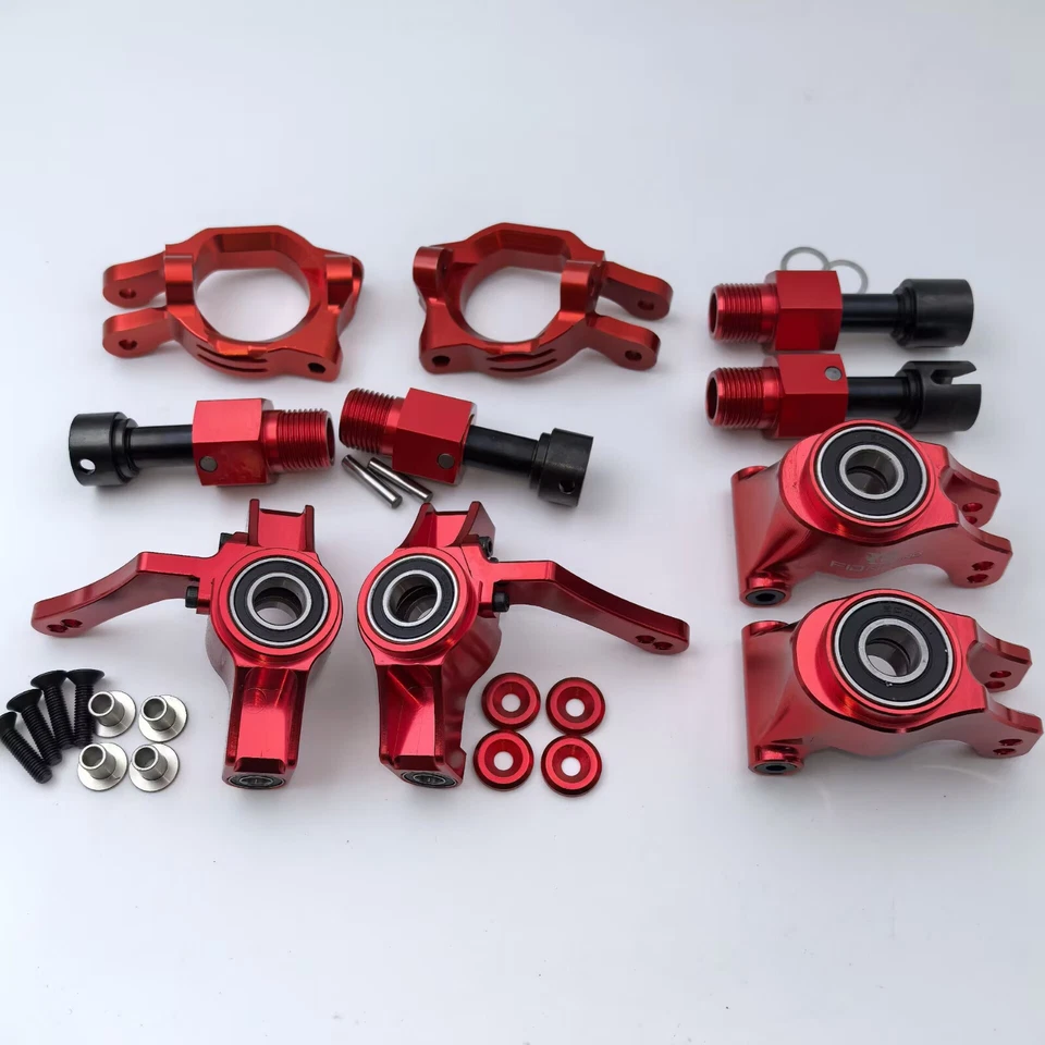 FID Alu. Front + Rear Steering Wheel Hub Carrier Mount for Losi DBXL DBXL-e 2.0 - Image 2 of 3