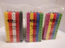 Learning Home School Cuisenaire Snap Cubes Math Counting Set of 300 ETA 30500A