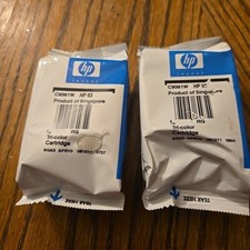 2Pak New Genuine HP 93 Color Ink Cartridges - Sealed Carton - 10/2010 Exp