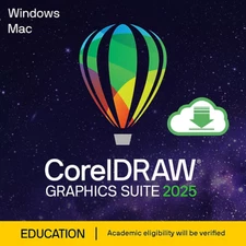 CorelDRAW Graphics Suite 2025 Activation Card for Students & Teachers