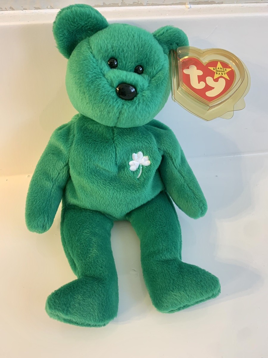Erin Bear Erin Beanie Buddy Value Erin Beanie Green Ty Beanie Baby