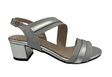 MMconfort Donna Scarpe Sandalo Tacco Cerimonia 3047 Argento