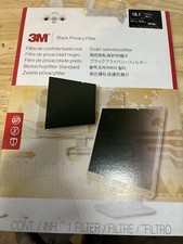 3M PF17.3W Widescreen Privacy Computer Filter - Black