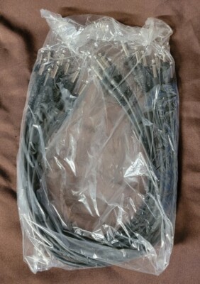 10 Pack TS 1/4 To 1/4 Patch Cables 2 Ft Mono Straight To Straight