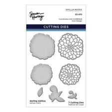 Spellbinders - HOT FOIL PLATE  - DARLING DAHLIAS - S3-470