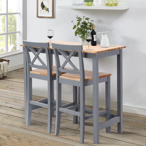 Wooden Breakfast Bar Table Stool Set, Bar Table And Chair Set Uk