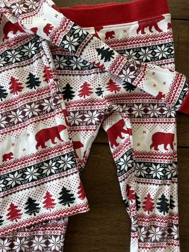 Target Wondershop Fair Isle Pajamas 2pc Christmas Winter Kids SZ 5 - Picture 5 of 5